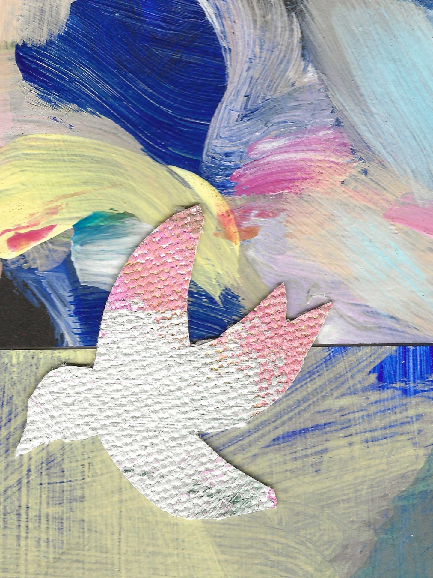 Original Collage ''Vrije Vogel 32''