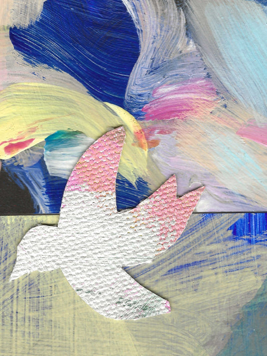 Original Collage ''Vrije Vogel 32''