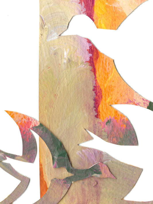 Original Collage ''Vrije Vogel 46''