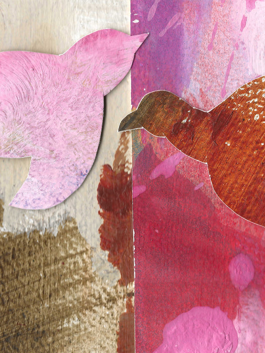 Original Collage ''Vrije Vogel 5''