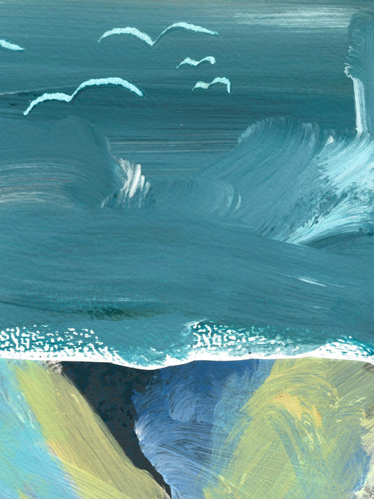 Original Collage ''Vrije Vogel 40''