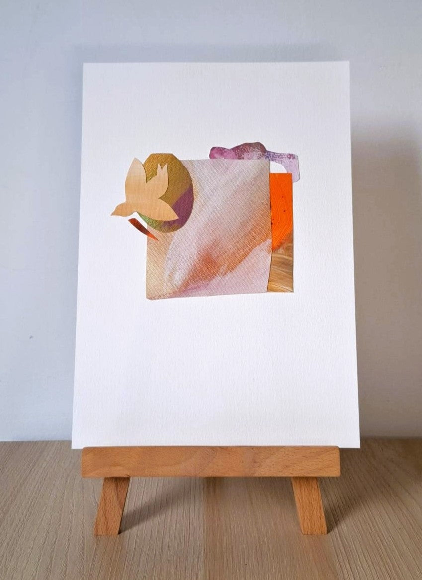 Original Collage ''Vrije Vogel 1''