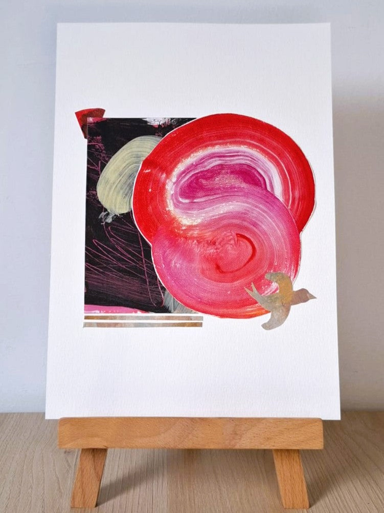 Original Collage ''Vrije Vogel 10''