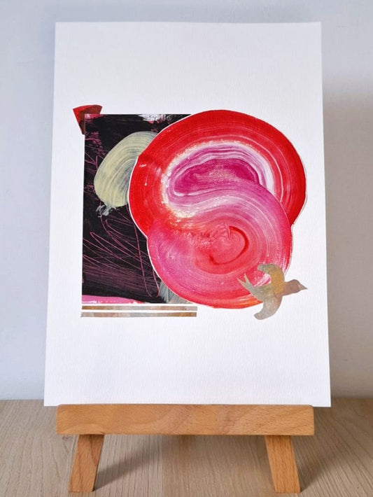 Original Collage ''Vrije Vogel 10''