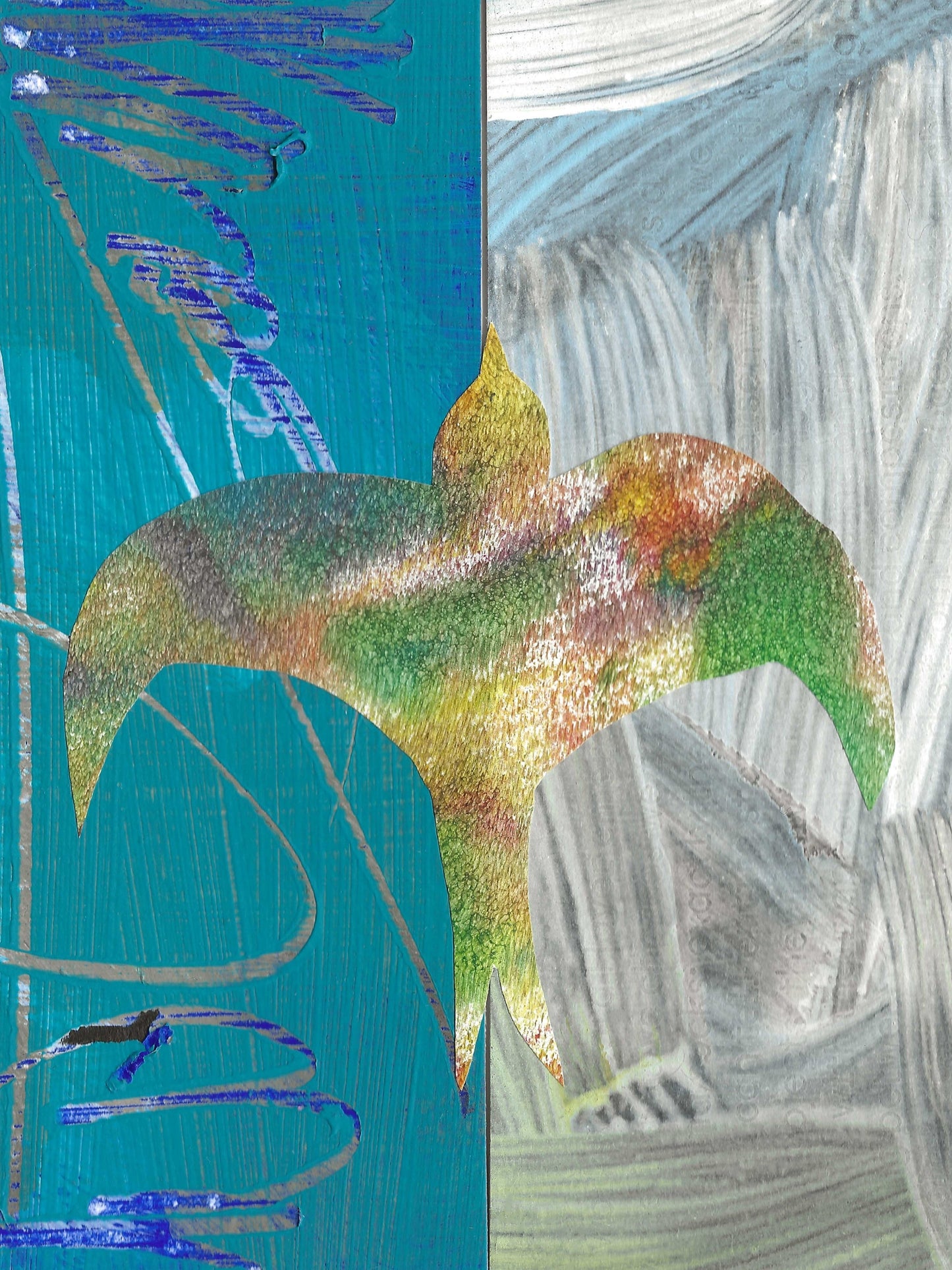 Original Collage ''Vrije Vogel 11''