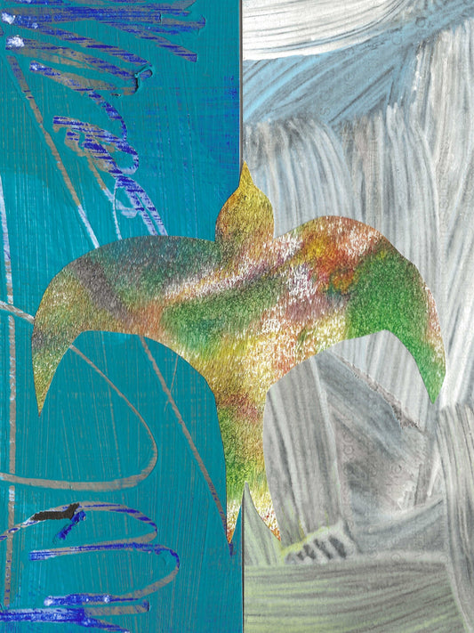 Original Collage ''Vrije Vogel 11''