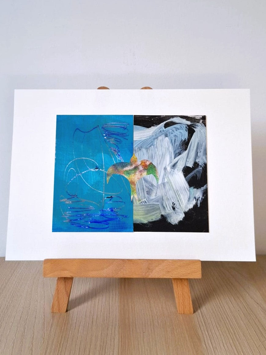 Original Collage ''Vrije Vogel 11''