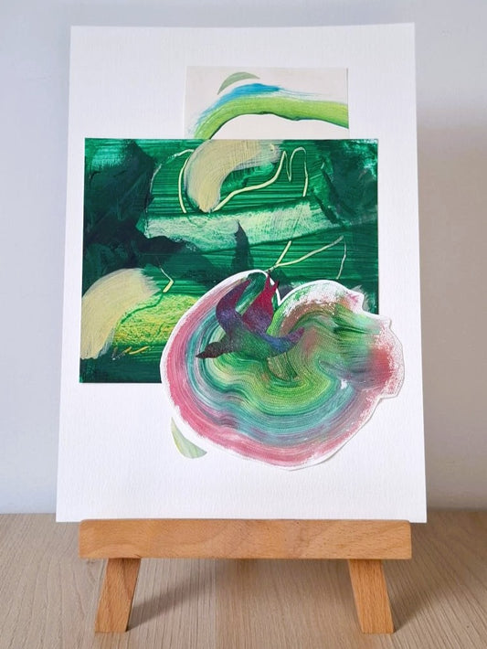 Original Collage ''Vrije Vogel 13''