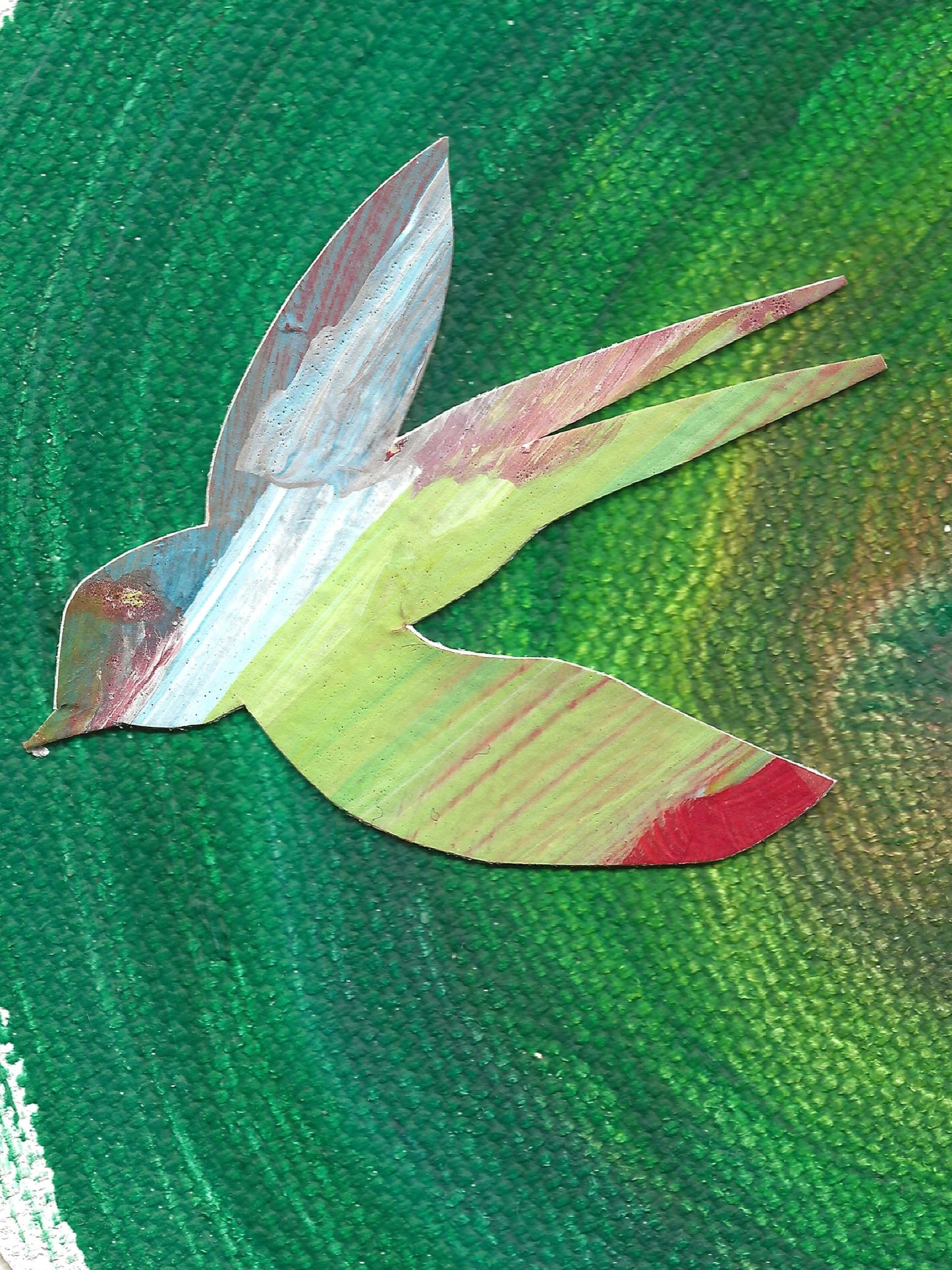 Original Collage ''Vrije Vogel 16''