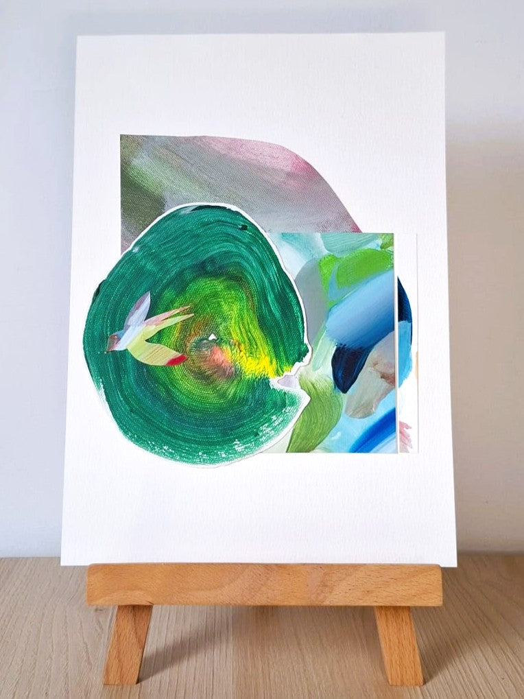 Original Collage ''Vrije Vogel 16''