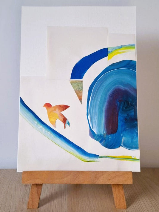 Original Collage ''Vrije Vogel 17''