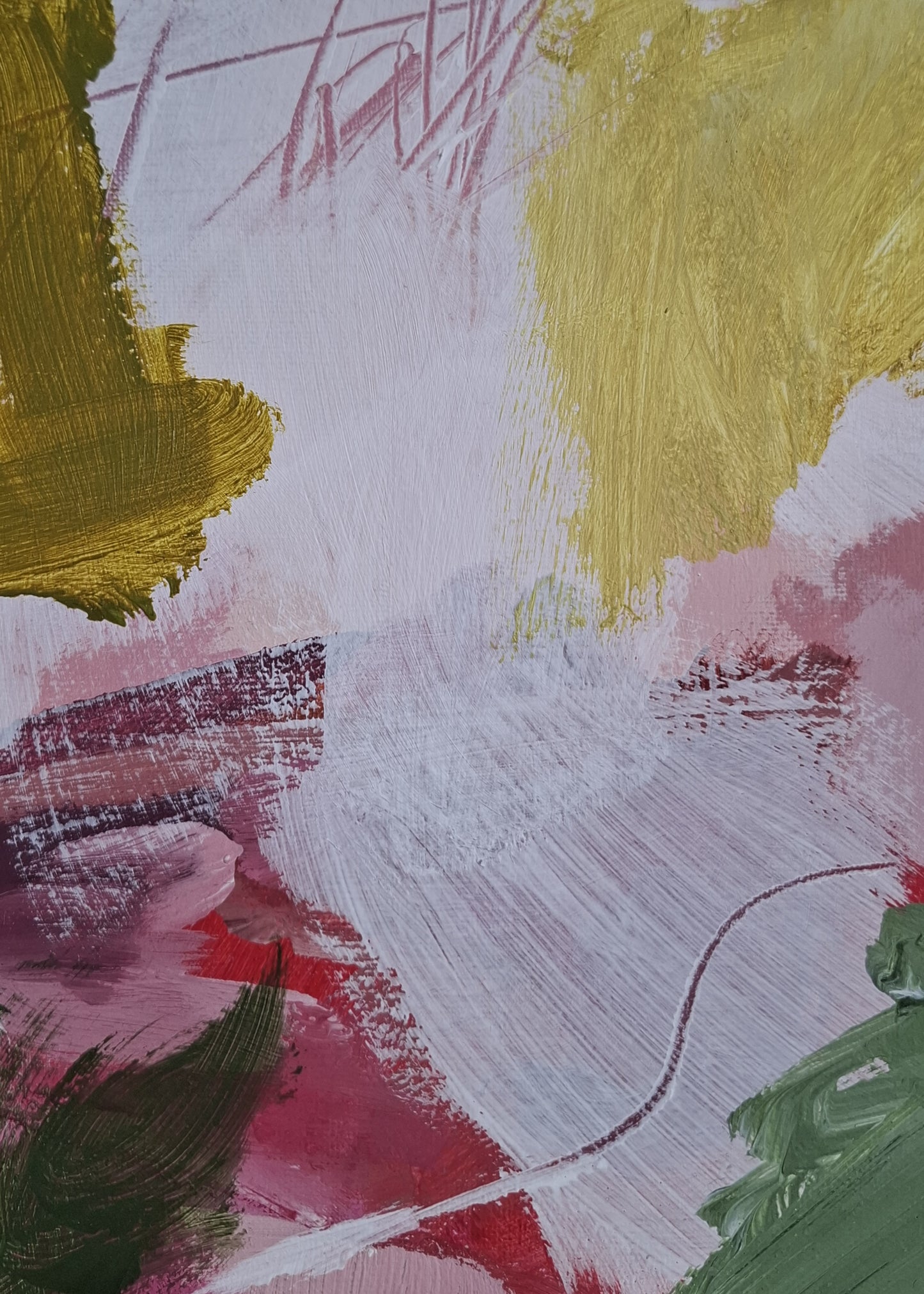 Original Painting Tweeluik ''Chaotic Lifelines 3 ''