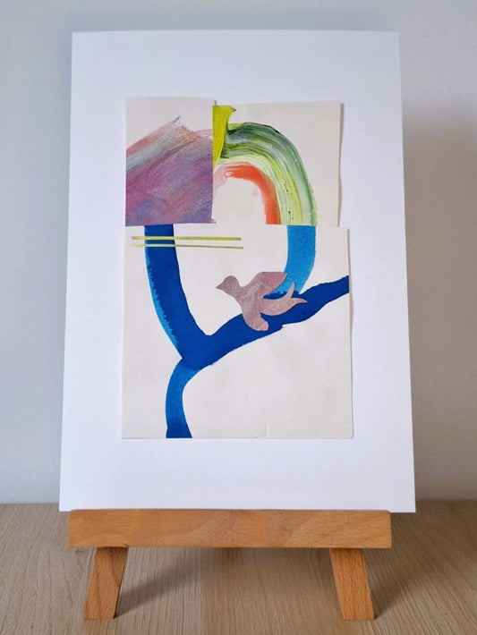 Original Collage ''Vrije Vogel 20.1''