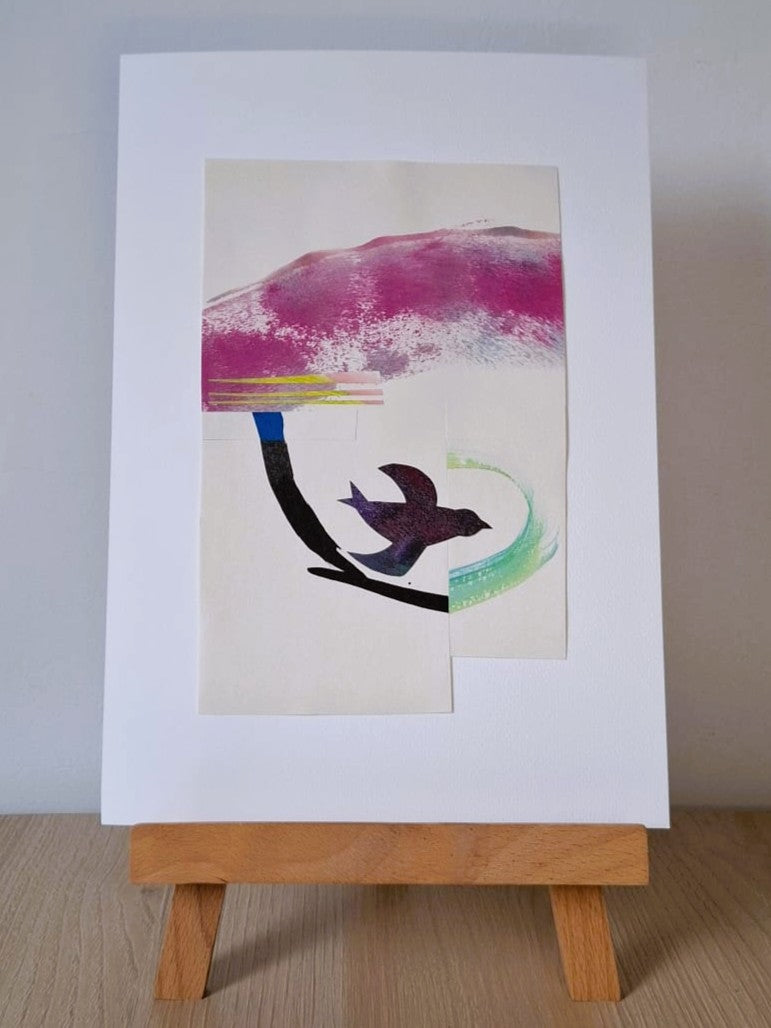 Original Collage ''Vrije Vogel 20.3''