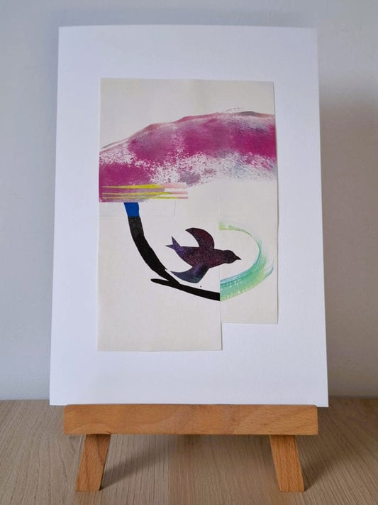 Original Collage ''Vrije Vogel 20.3''