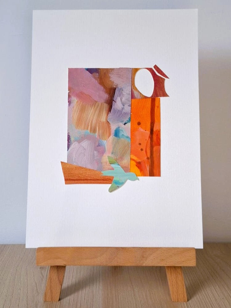 Original Collage ''Vrije Vogel 22''