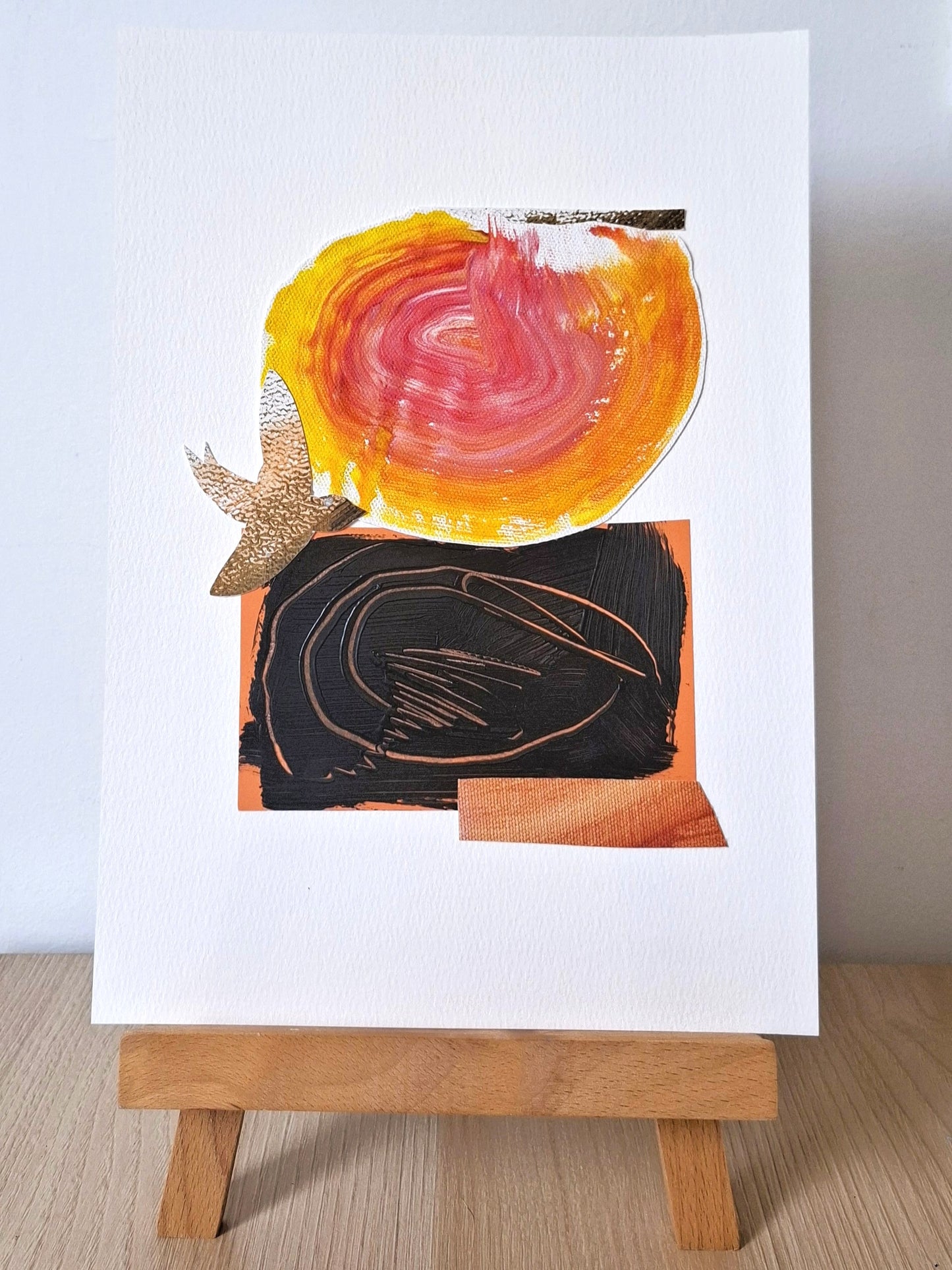 Original Collage ''Vrije Vogel 23''