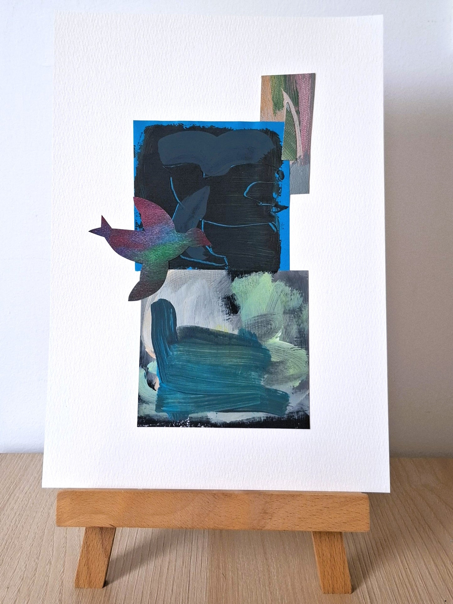 Original Collage ''Vrije Vogel 24''