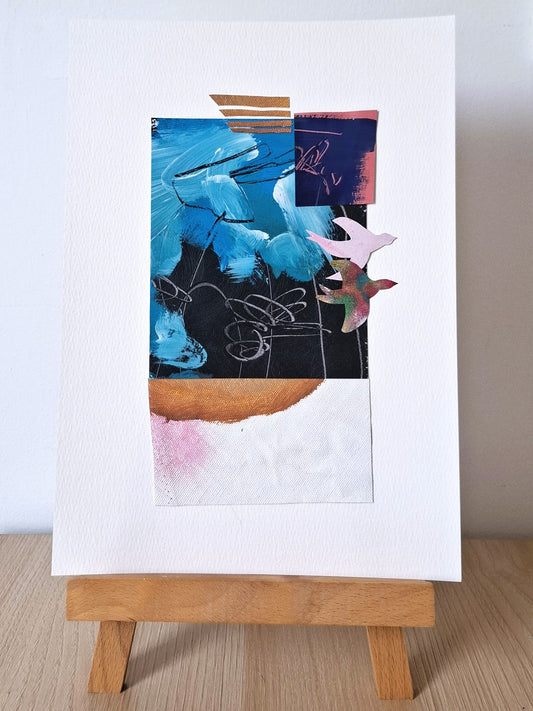 Original Collage ''Vrije Vogel 26''