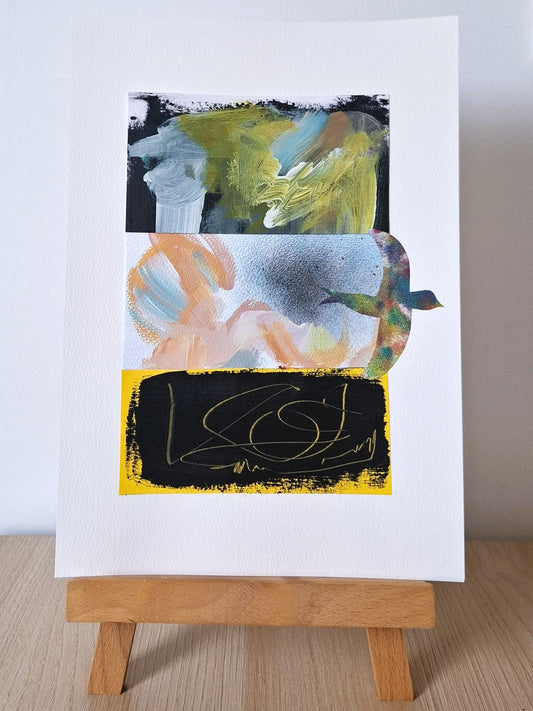 Original Collage ''Vrije Vogel 27''