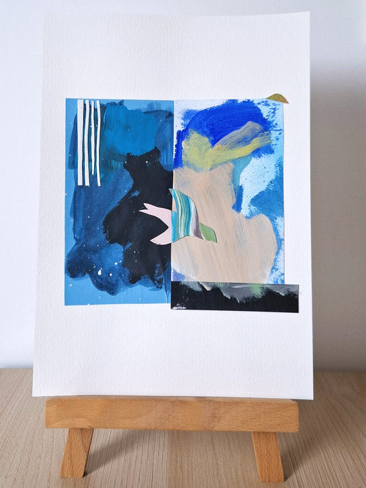 Original Collage ''Vrije Vogel 28''