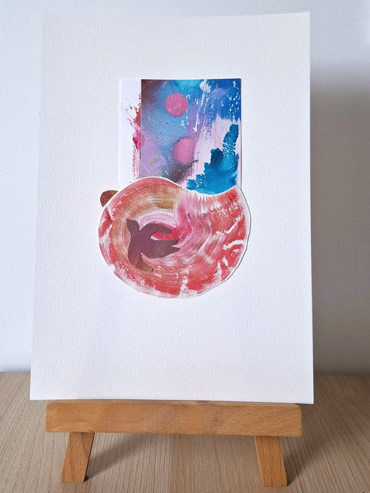 Original Collage ''Vrije Vogel 29''