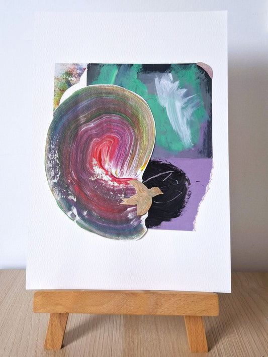 Original Collage ''Vrije Vogel 33''