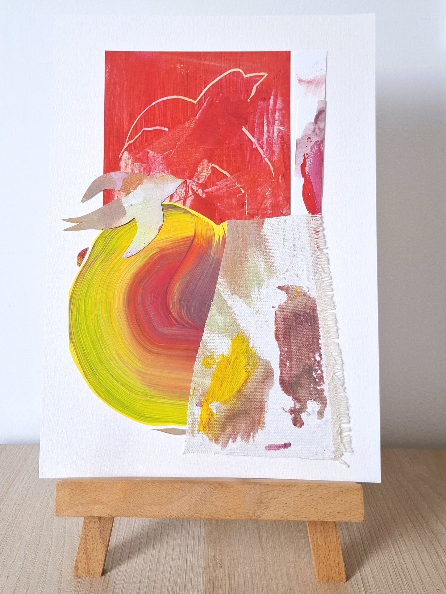 Original Collage ''Vrije Vogel 34''