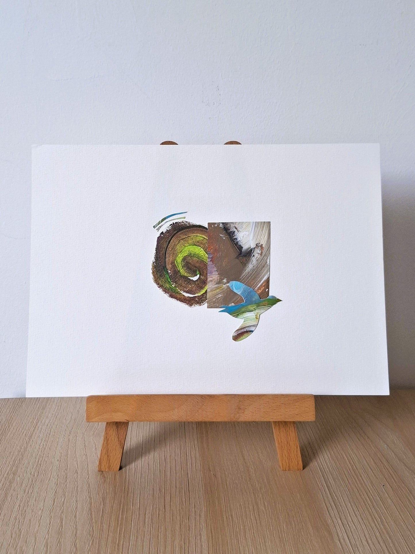 Original Collage ''Vrije Vogel 38''