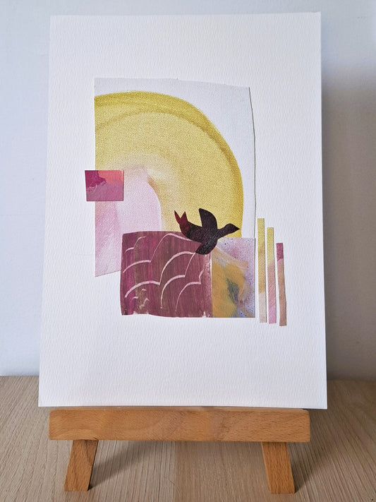 Original Collage ''Vrije Vogel 39''