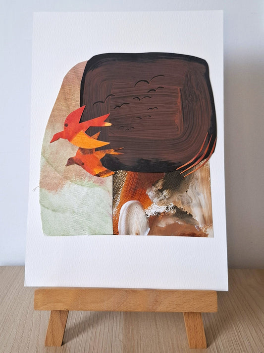 Original Collage ''Vrije Vogel 41''