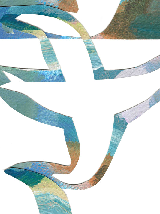 Original Collage ''Vrije Vogel 42''