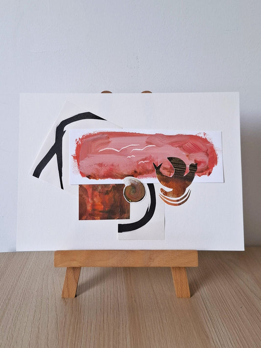 Original Collage ''Vrije Vogel 43''