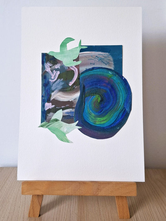 Original Collage ''Vrije Vogel 44''