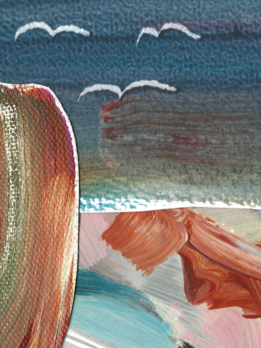 Original Collage ''Vrije Vogel 45''