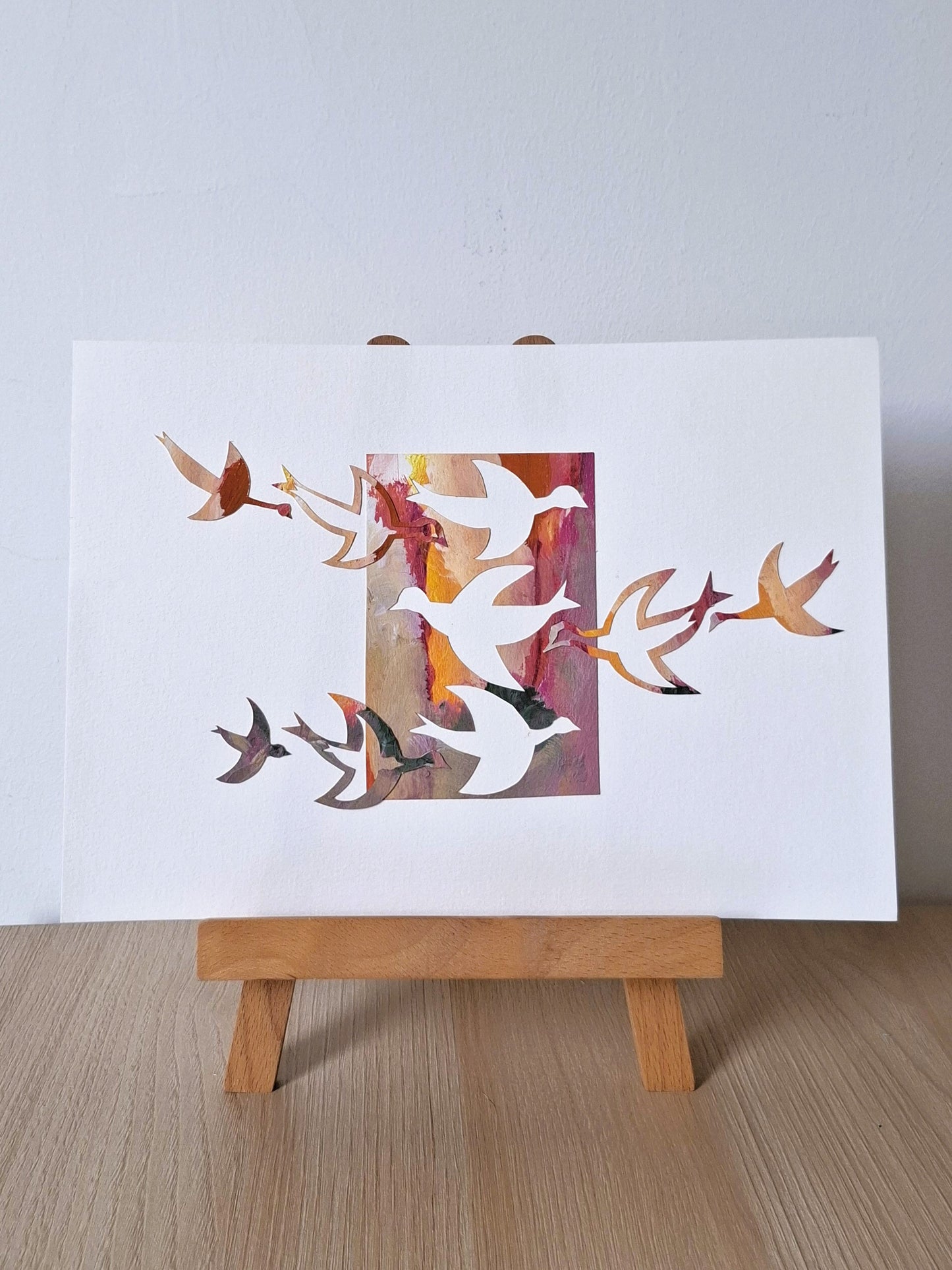 Original Collage ''Vrije Vogel 46''