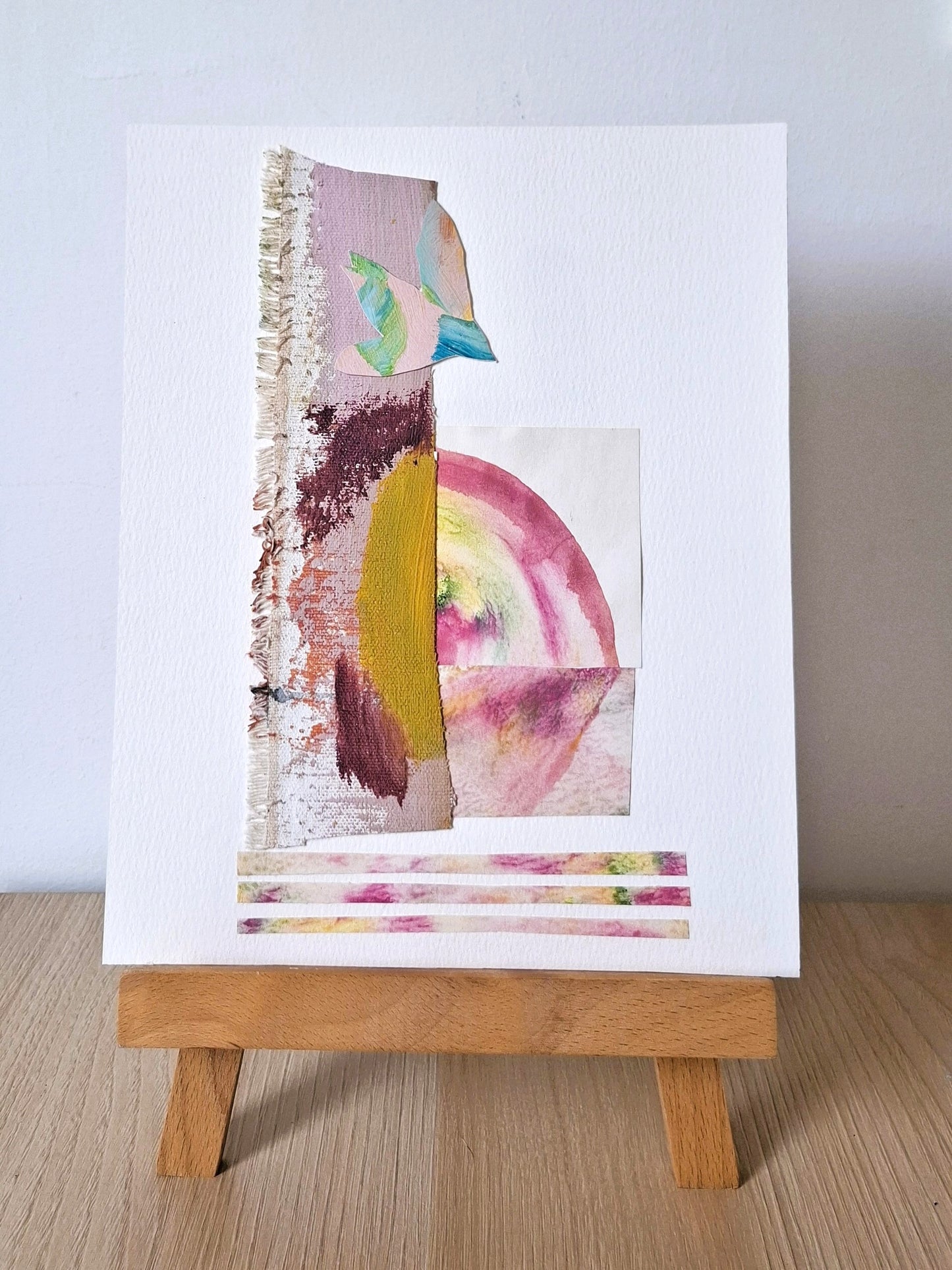 Original Collage ''Vrije Vogel 4''