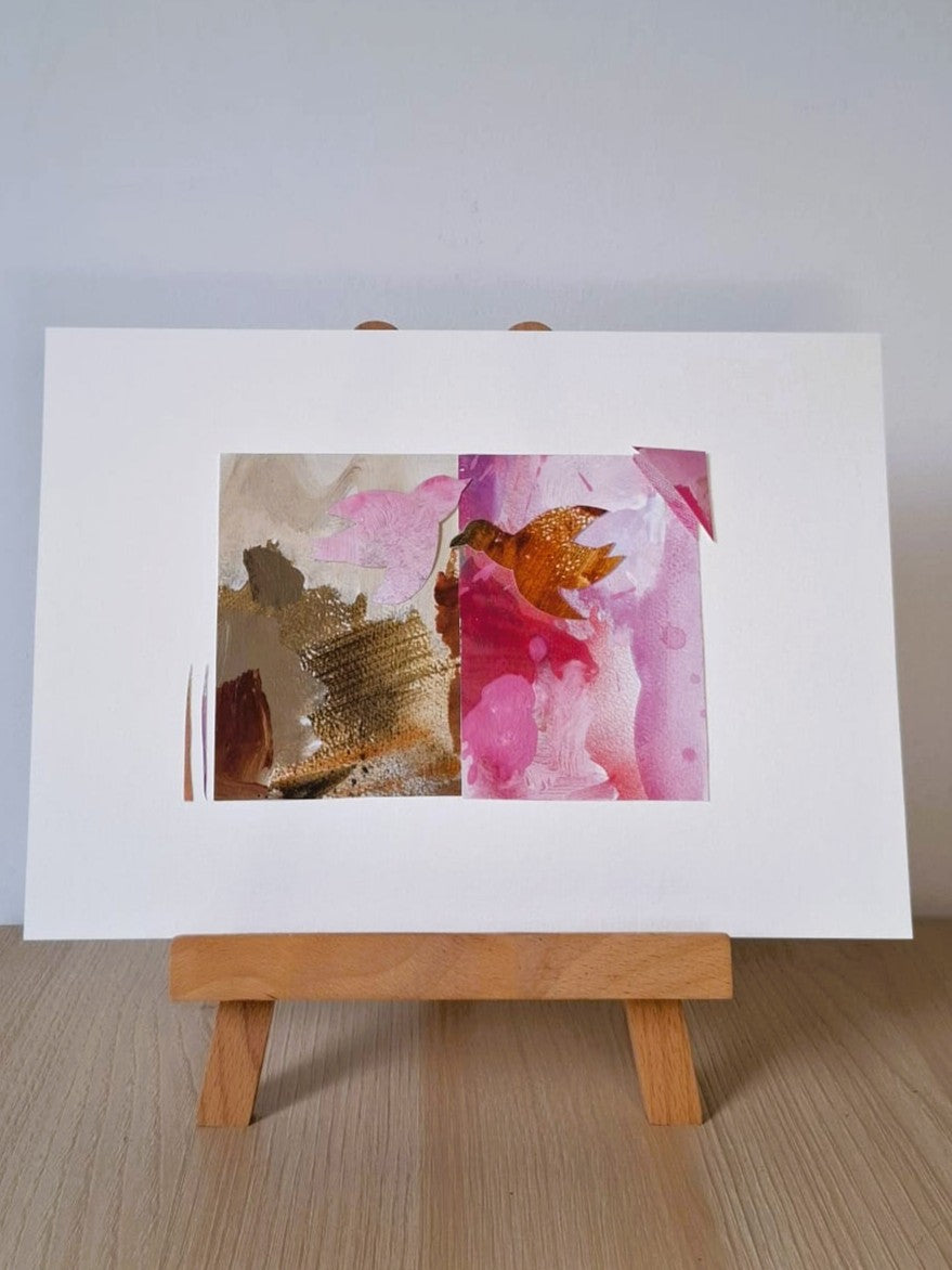 Original Collage ''Vrije Vogel 5''