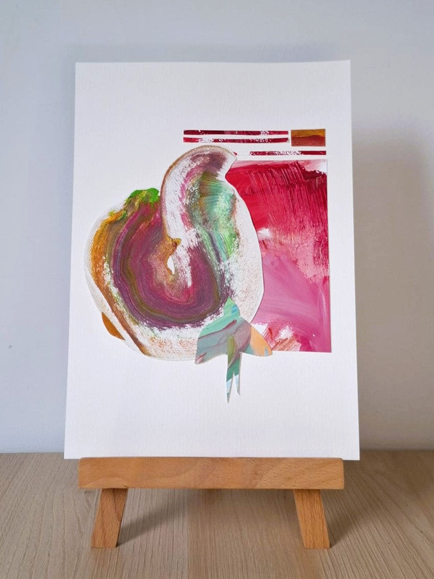 Original Collage ''Vrije Vogel 7''